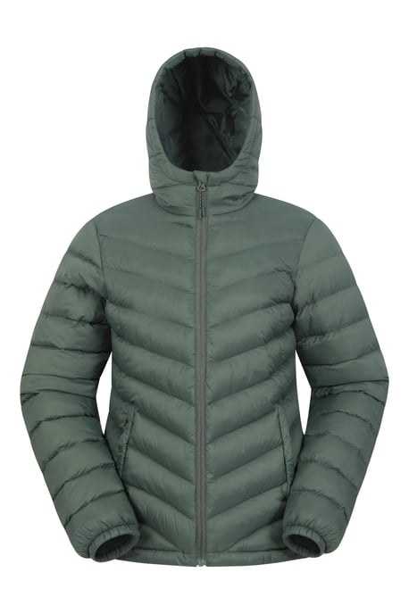 'Seasons' Women's Padded Jacket Water Resistant Insulated Winter Coat Olive - Image 6