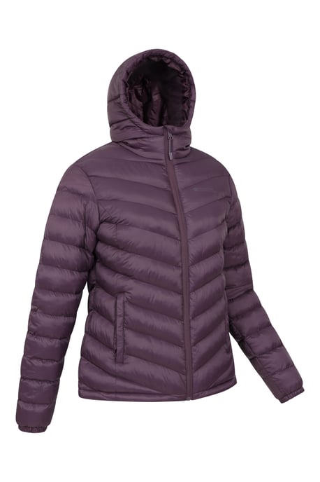'Seasons' Women's Padded Jacket Water Resistant Insulated Winter Coat Purple - Image 3
