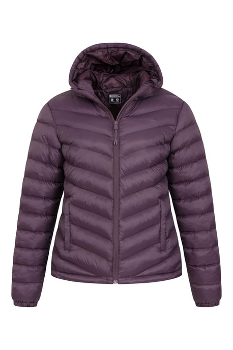 'Seasons' Women's Padded Jacket Water Resistant Insulated Winter Coat Purple - Image 6