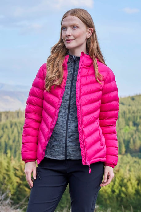 'Seasons' Women's Padded Jacket Water Resistant Insulated Winter Coat Pink - Image 1