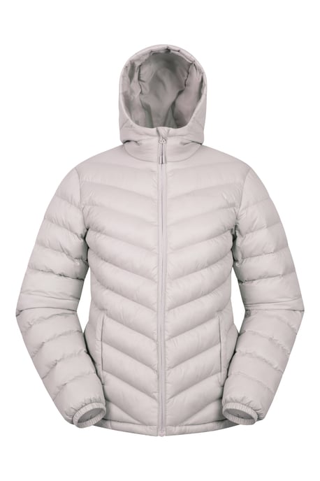 'Seasons' Women's Padded Jacket Water Resistant Insulated Winter Coat Ecru - Image 1