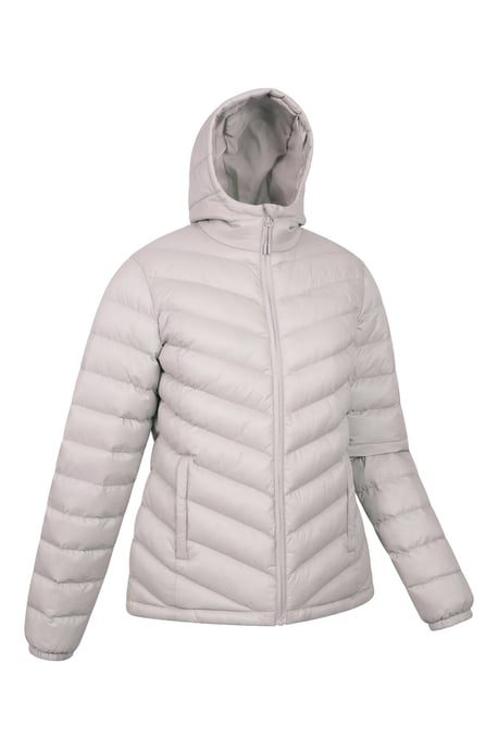 'Seasons' Women's Padded Jacket Water Resistant Insulated Winter Coat Ecru - Image 2