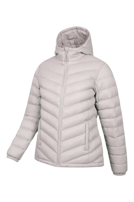 'Seasons' Women's Padded Jacket Water Resistant Insulated Winter Coat Ecru - Image 4