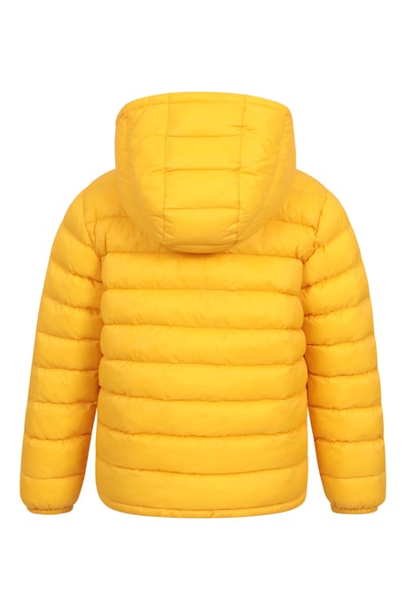'Seasons' Kids Padded Jacket with Side Pockets Fur Lined Water Resistant School Coat Mustard - Image 4