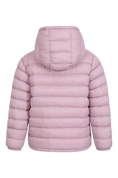 'Seasons' Kids Padded Jacket with Side Pockets Fur Lined Water Resistant School Coat Dusty Pink - Image 4