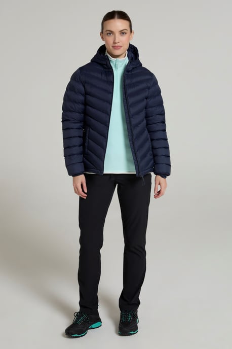 'Seasons' Women's Padded Jacket Water Resistant Insulated Winter Coat Dark Blue - Image 2