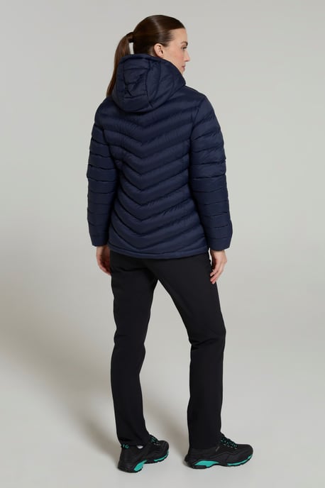 'Seasons' Women's Padded Jacket Water Resistant Insulated Winter Coat Dark Blue - Image 3