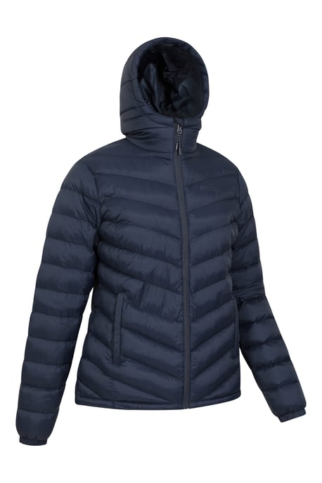 'Seasons' Women's Padded Jacket Water Resistant Insulated Winter Coat Dark Blue - Image 6