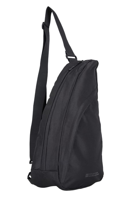 'Classic' Sling Bag Water Resistant Crossbody Shoulder Travel Day Pack Black - Image 2