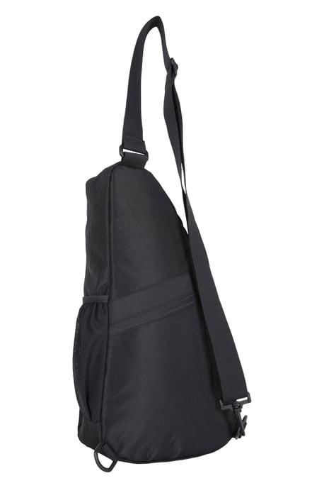 'Classic' Sling Bag Water Resistant Crossbody Shoulder Travel Day Pack Black - Image 3