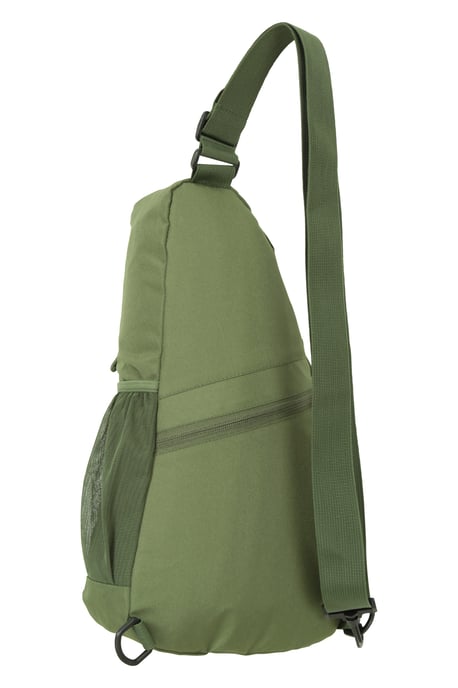 'Classic' Sling Bag Water Resistant Crossbody Shoulder Travel Day Pack Khaki - Image 3
