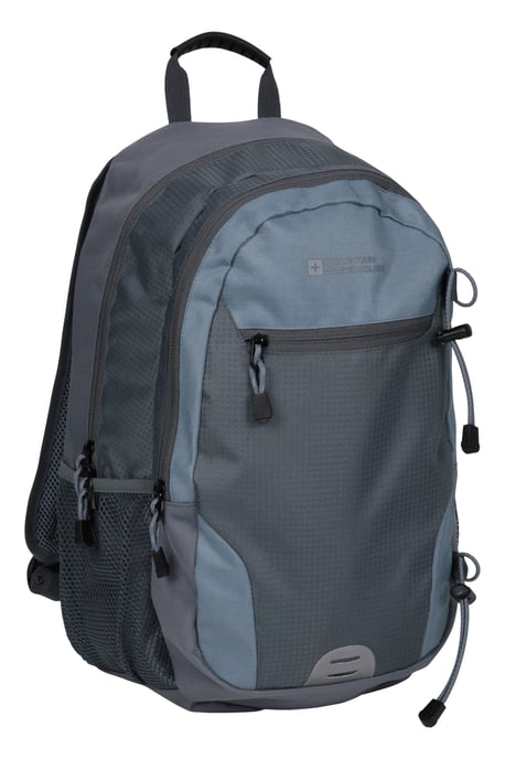 'Quest' Laptop Bag with Bottle Pocket Water Resistant Work Travel School Backpack Light Blue - Image 1