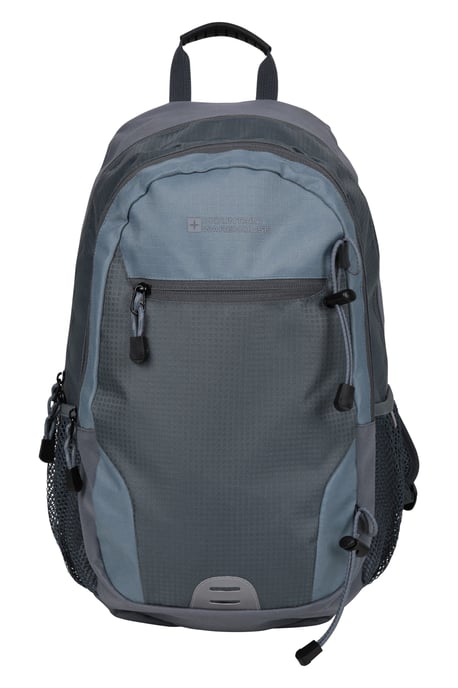 'Quest' Laptop Bag with Bottle Pocket Water Resistant Work Travel School Backpack Light Blue - Image 2