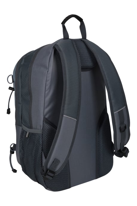 'Quest' Laptop Bag with Bottle Pocket Water Resistant Work Travel School Backpack Light Blue - Image 3