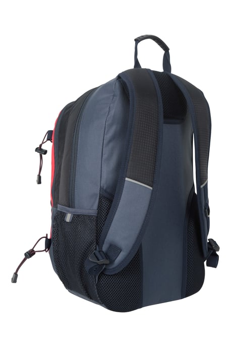 'Quest' Laptop Bag with Bottle Pocket Water Resistant Work Travel School Backpack Navy - Image 3