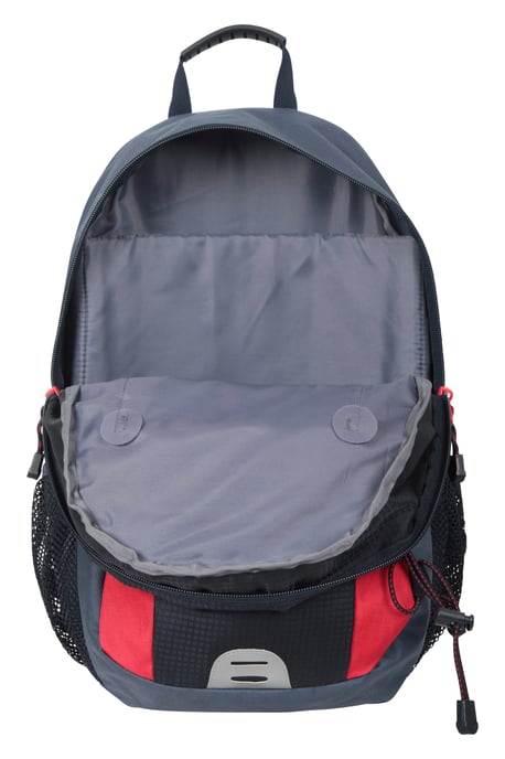 'Quest' Laptop Bag with Bottle Pocket Water Resistant Work Travel School Backpack Navy - Image 4