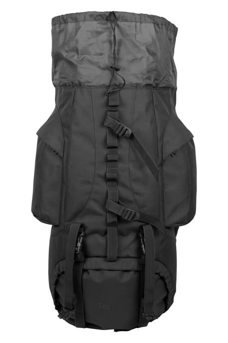 'Tor' Rucksack with Multiple Pockets Waterproof Travel Backpack Black - Image 5