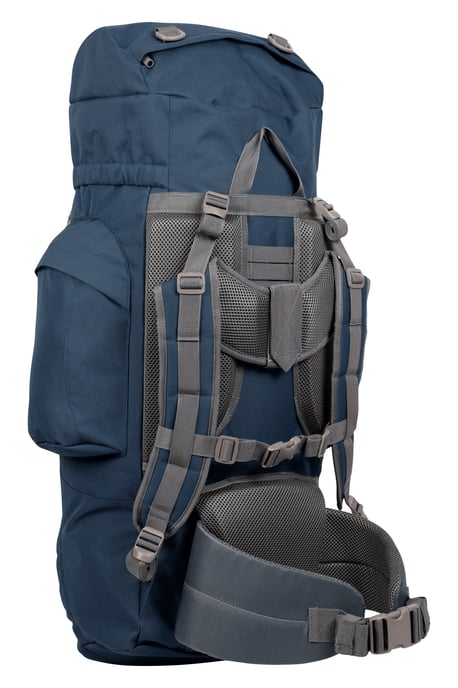 'Tor' Rucksack with Multiple Pockets Waterproof Travel Backpack Dark Blue - Image 4