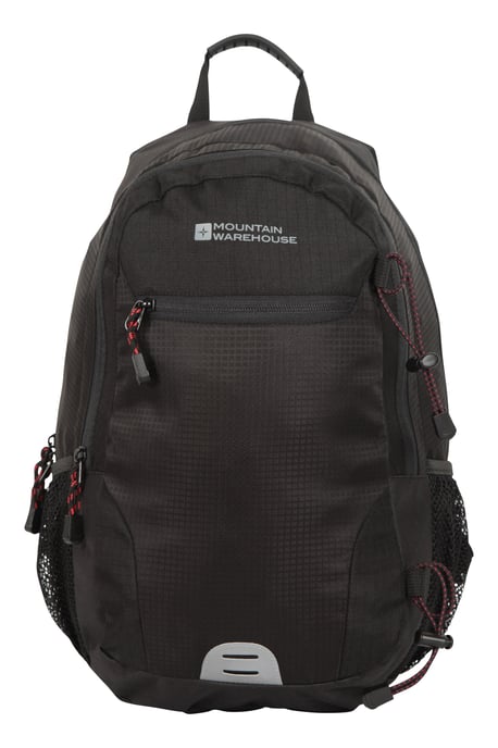 'Quest' Laptop Bag with Bottle Pocket Water Resistant Work Travel School Backpack Charcoal - Image 2
