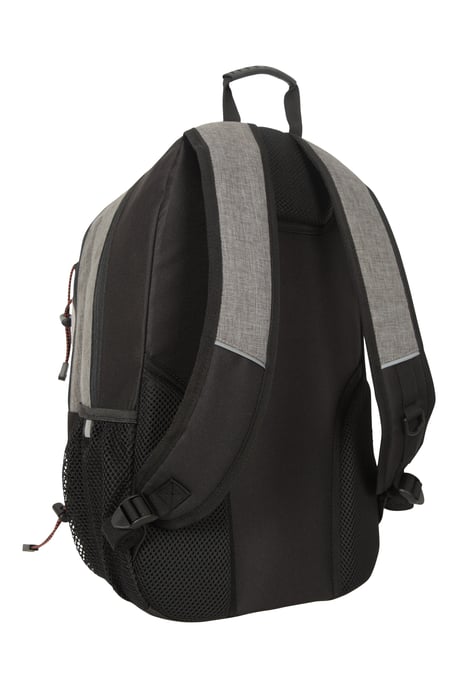 'Quest' Laptop Bag with Bottle Pocket Water Resistant Work Travel School Backpack Grey - Image 3