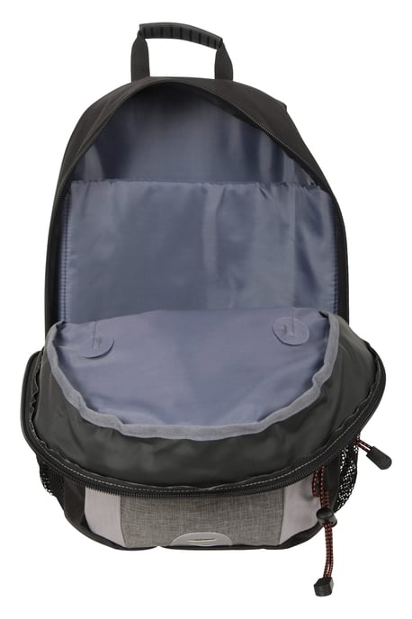 'Quest' Laptop Bag with Bottle Pocket Water Resistant Work Travel School Backpack Grey - Image 4