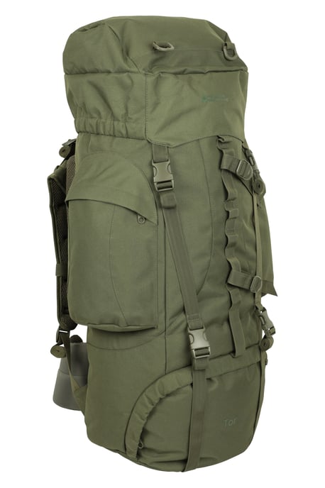 'Tor' Rucksack with Multiple Pockets Waterproof Travel Backpack Khaki - Image 2