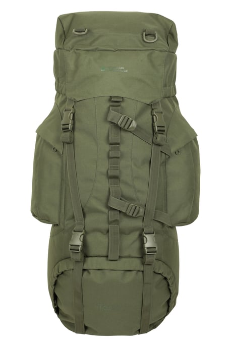 'Tor' Rucksack with Multiple Pockets Waterproof Travel Backpack Khaki - Image 3