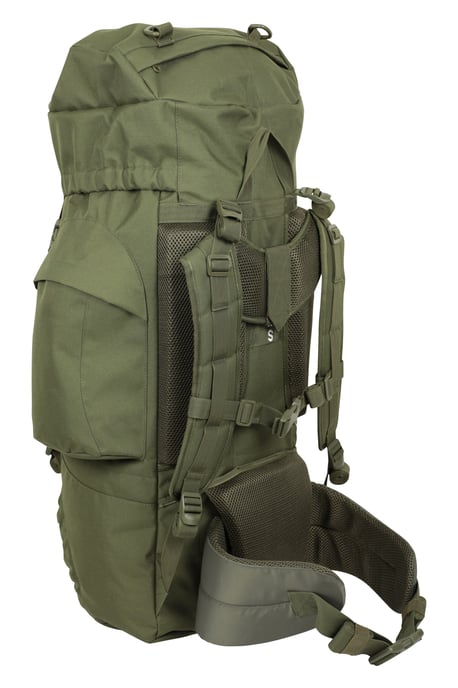 'Tor' Rucksack with Multiple Pockets Waterproof Travel Backpack Khaki - Image 4