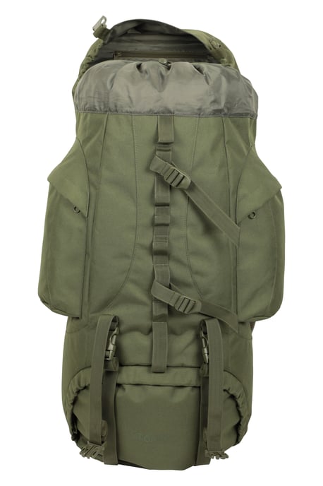 'Tor' Rucksack with Multiple Pockets Waterproof Travel Backpack Khaki - Image 5