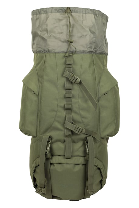 'Tor' Rucksack with Multiple Pockets Waterproof Travel Backpack Khaki - Image 6
