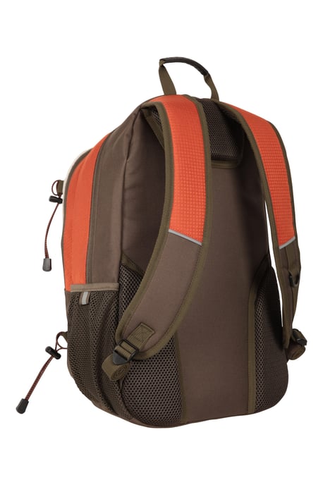 'Quest' Laptop Bag with Bottle Pocket Water Resistant Work Travel School Backpack Rust - Image 4