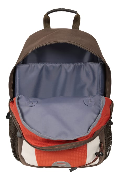 'Quest' Laptop Bag with Bottle Pocket Water Resistant Work Travel School Backpack Rust - Image 6