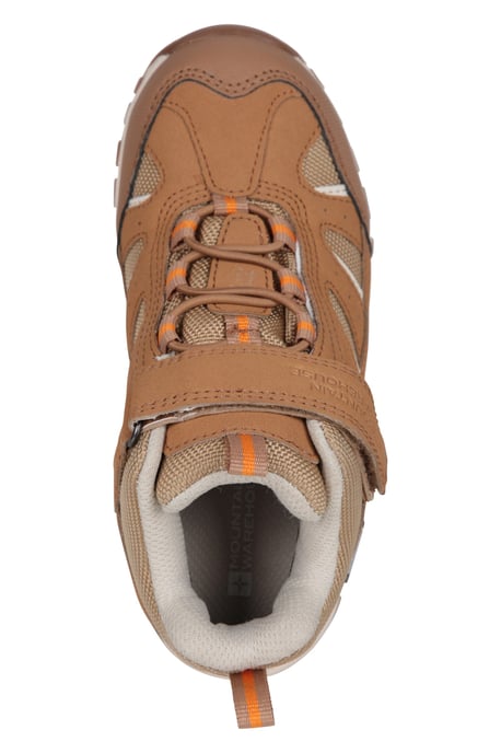 'Drift' Junior Kids Boots Waterproof EVA Footbed Casual Hiking Shoes Tan - Image 5