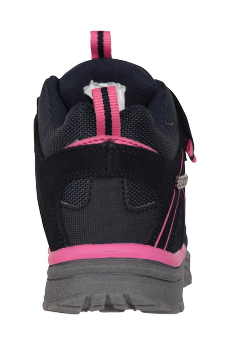 'Drift' Junior Kids Boots Waterproof EVA Footbed Casual Hiking Shoes Navy - Image 4