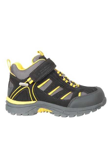 'Drift' Junior Kids Boots Waterproof EVA Footbed Casual Hiking Shoes Dark Grey - Image 2