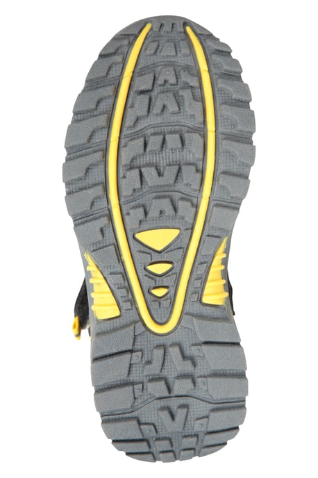 'Drift' Junior Kids Boots Waterproof EVA Footbed Casual Hiking Shoes Dark Grey - Image 3