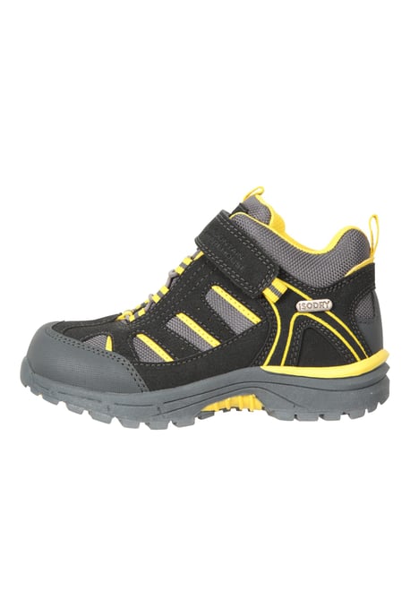 'Drift' Junior Kids Boots Waterproof EVA Footbed Casual Hiking Shoes Dark Grey - Image 5