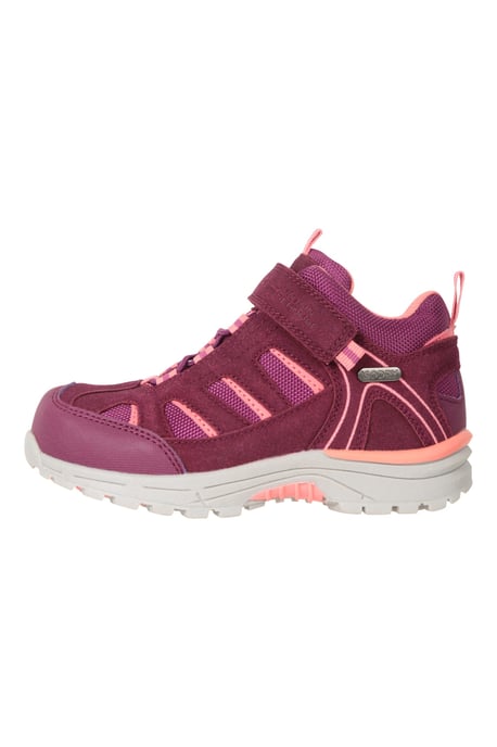 'Drift' Junior Kids Boots Waterproof EVA Footbed Casual Hiking Shoes Berry - Image 4