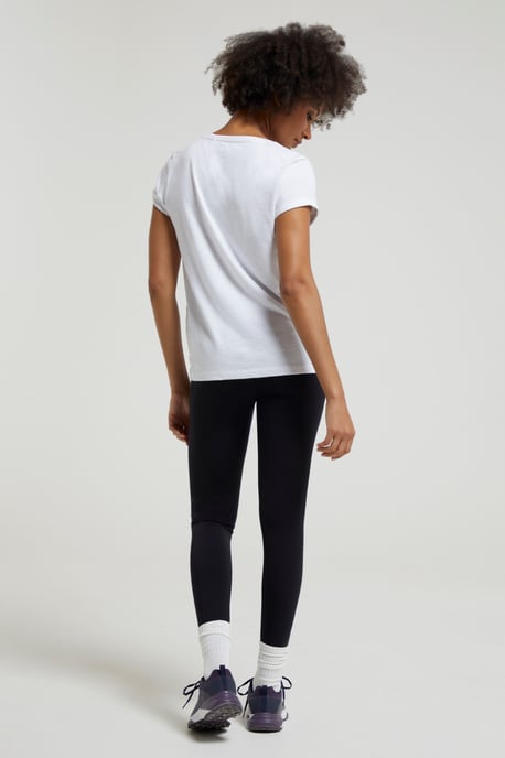 'Blackout' High Waisted Leggings Women's Stretchy Sweat Wicking Tights Black - Image 3