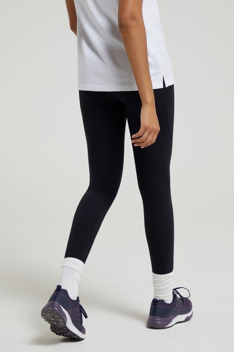 'Blackout' High Waisted Leggings Women's Stretchy Sweat Wicking Tights Black - Image 4