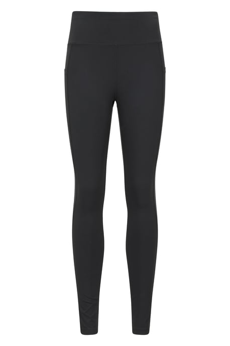 'Blackout' High Waisted Leggings Women's Stretchy Sweat Wicking Tights Black - Image 5