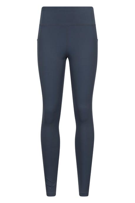'Blackout' High Waisted Leggings Women's Stretchy Sweat Wicking Tights Dark Grey - Image 5
