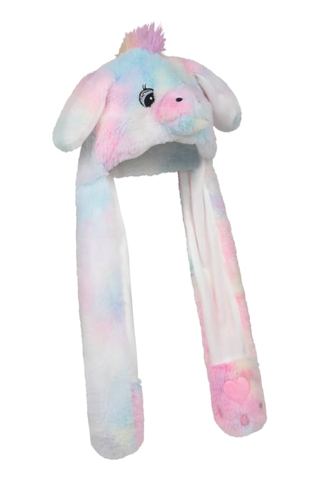'Cuddly' Kids Wolf Trapper Hat with Moveable Ears Warm Cosy Winter Beanie Multicolour - Image 1