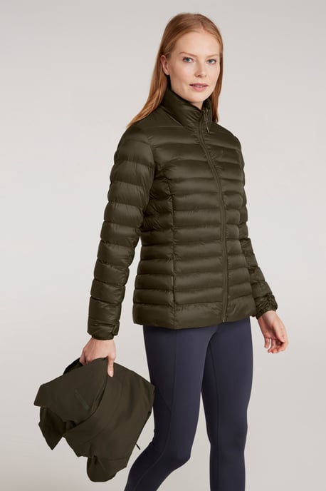 'Alaskan' Women's 3 in 1 Short Jacket Waterproof Breathable Outdoor Coat Khaki - Image 3