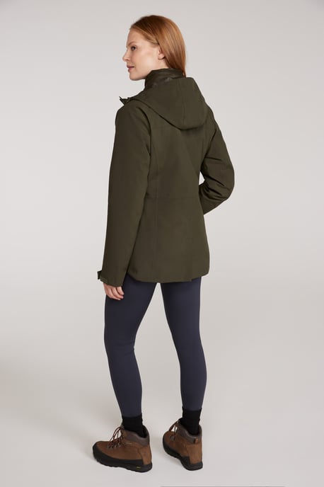 'Alaskan' Women's 3 in 1 Short Jacket Waterproof Breathable Outdoor Coat Khaki - Image 5
