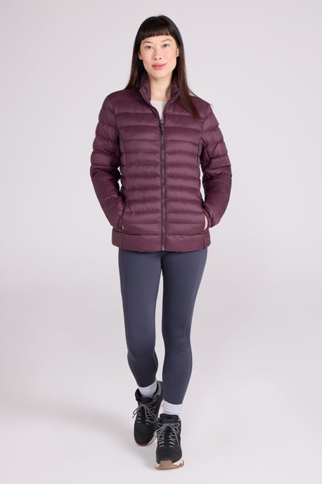 'Alaskan' Women's 3 in 1 Short Jacket Waterproof Breathable Outdoor Coat Burgundy - Image 3