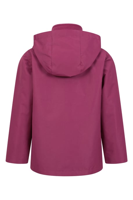 'Fell' Kids 3 in 1 Jacket with Pockets Water Resistant Hooded Coat Berry - Image 6