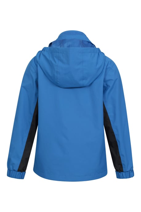 'Cannonball' Kids Waterproof Jacket with Multiple Pockets Breathable Warm Coat Medium Blue - Image 4