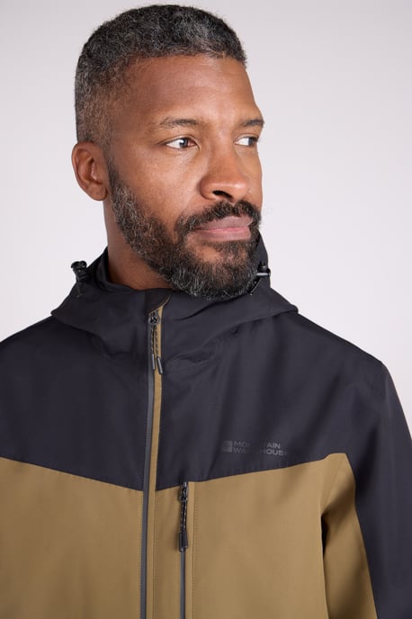 'Brisk Extreme' Men's Jacket with Multiple Pockets Mesh Lined Waterproof Coat Forest Green - Image 4