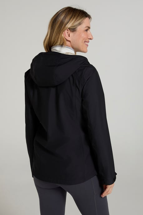 'Iona' Women's Softshell Jacket with Multiple Pockets Water Resistant Casual Everyday Coat Black - Image 4